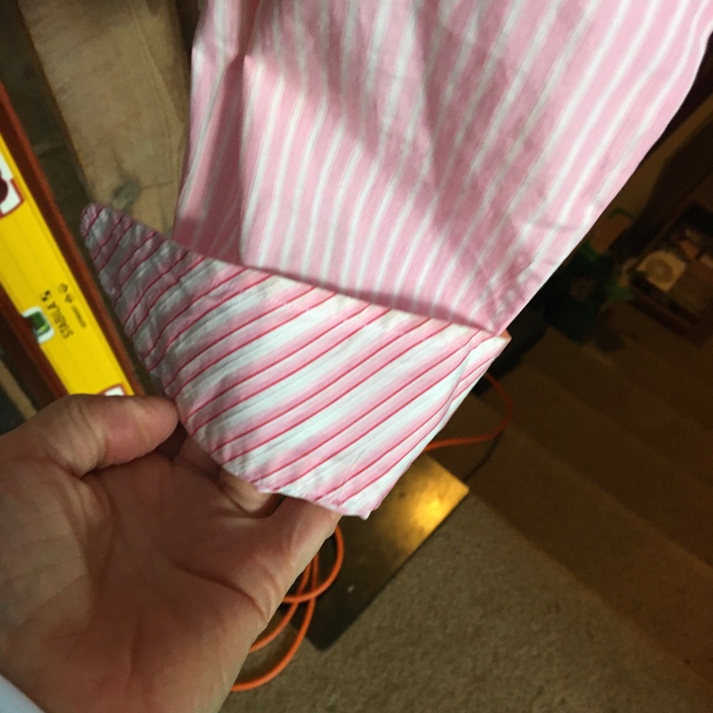 Fun, Peppermint Striped Fitted Button Down,Saks. - image 3